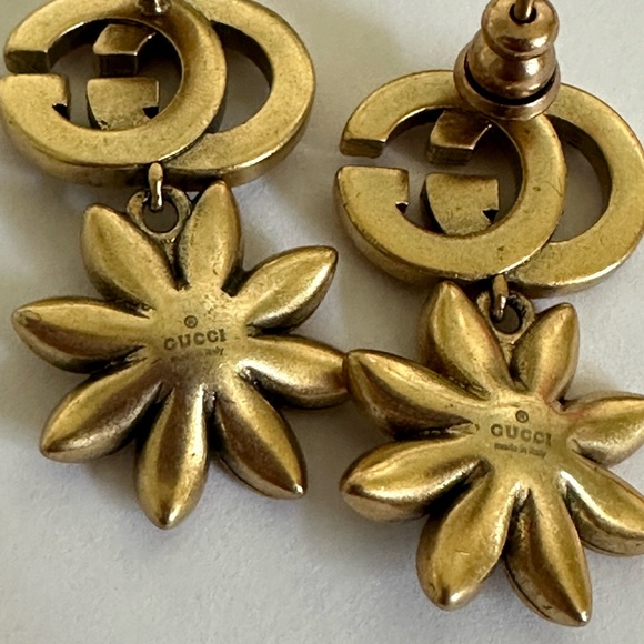 Gorgeous Gucci Crystal Flower Earrings. With Box & Dust Bag. Excellent Condition - Picture 4 of 7